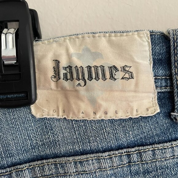 Jaymes Los Angeles Men's Luxury Cotton Denim Blue Jeans Size: 36x34 - Picture 6 of 9